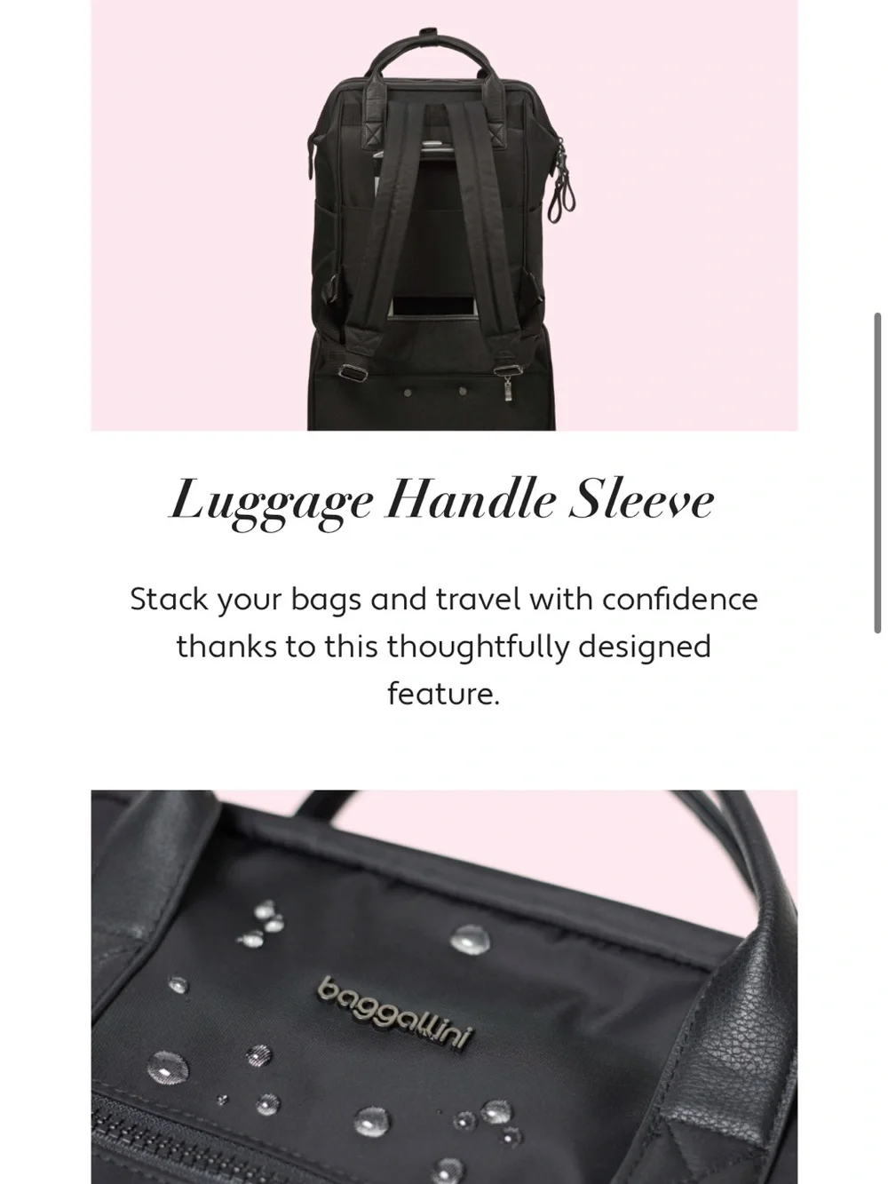 Baggallini Soho Backpack Black